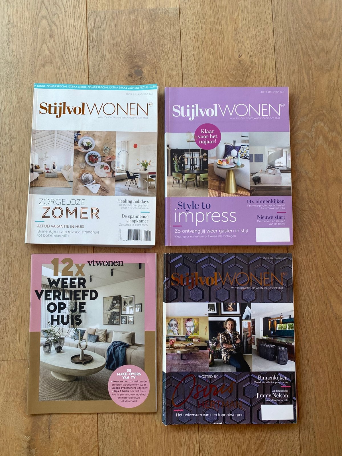 Woontijdschriften 4x, Ophalen, Zo goed als nieuw, Overige typen