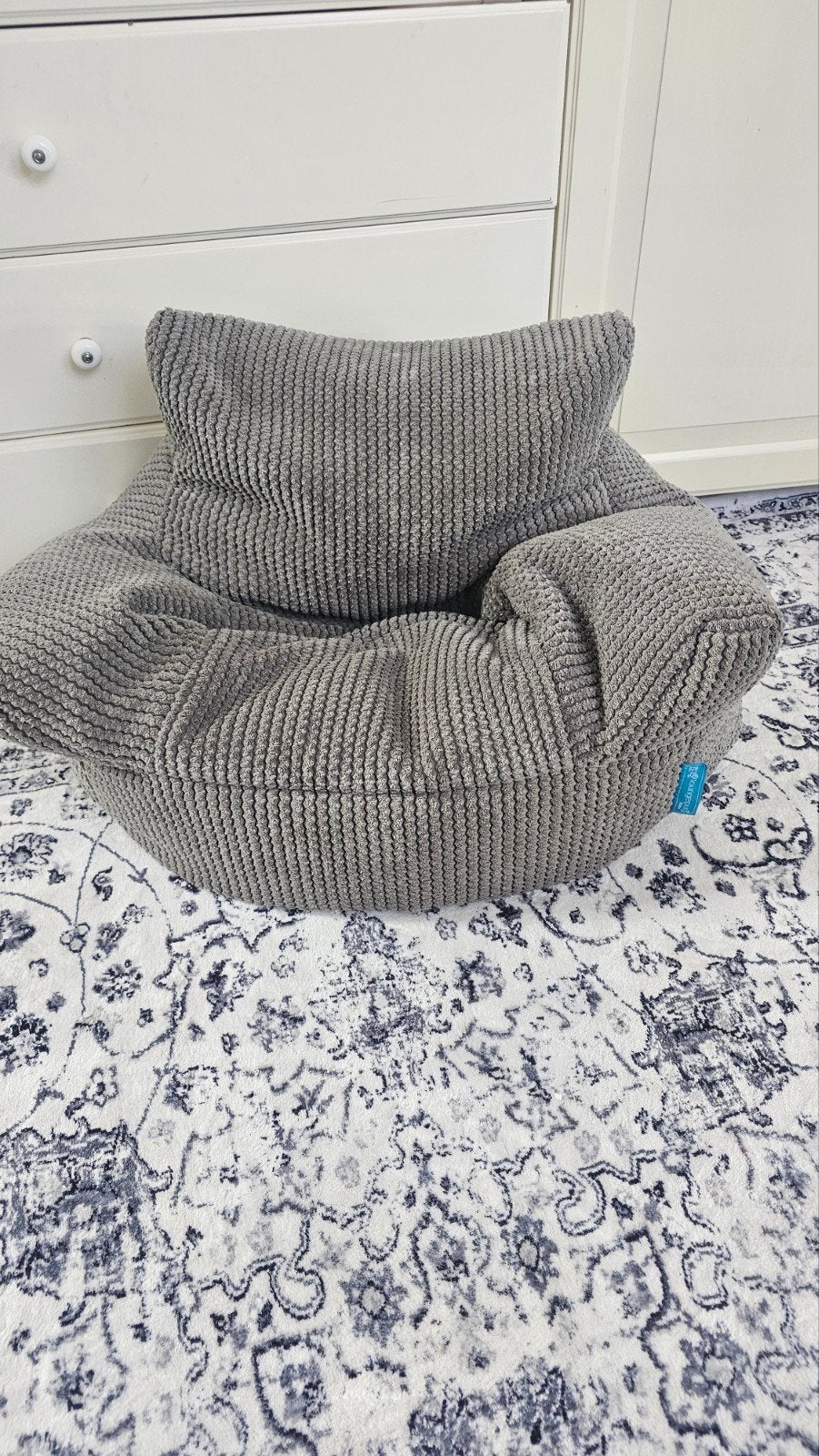 lounge Pug Zitzak voor Kinderen - Grijs, Ophalen, Zo goed als nieuw, Grijs, Zitzak