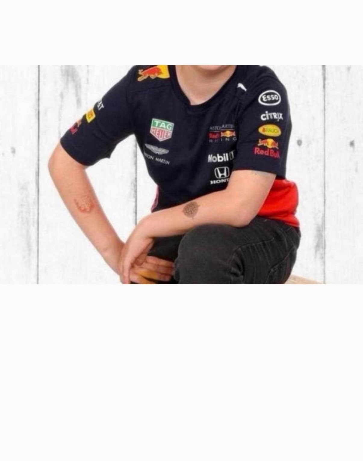 Puma Aston Martin Red Bull Racing Shirt Maat 140, Ophalen of Verzenden, Gebruikt, Jongen of Meisje, Shirt of Longsleeve