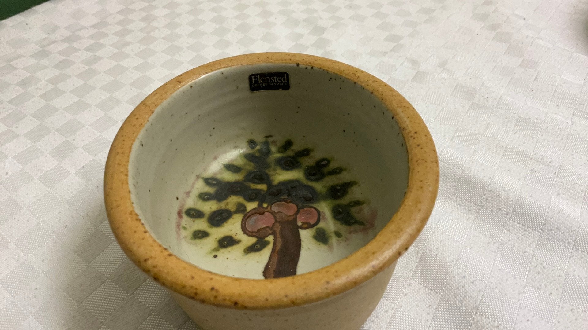 Flensted fulby denemarken, wand schaaltje, jaren 60, Ophalen of Verzenden, Zo goed als nieuw, Rond, Glas