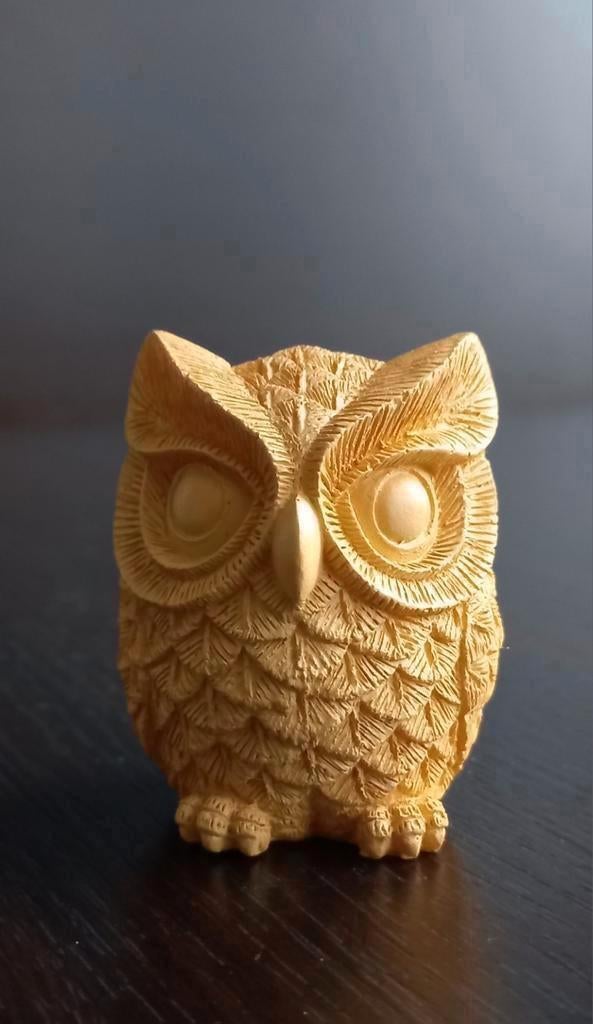 Vintage miniatuur dikke uil, Ophalen of Verzenden