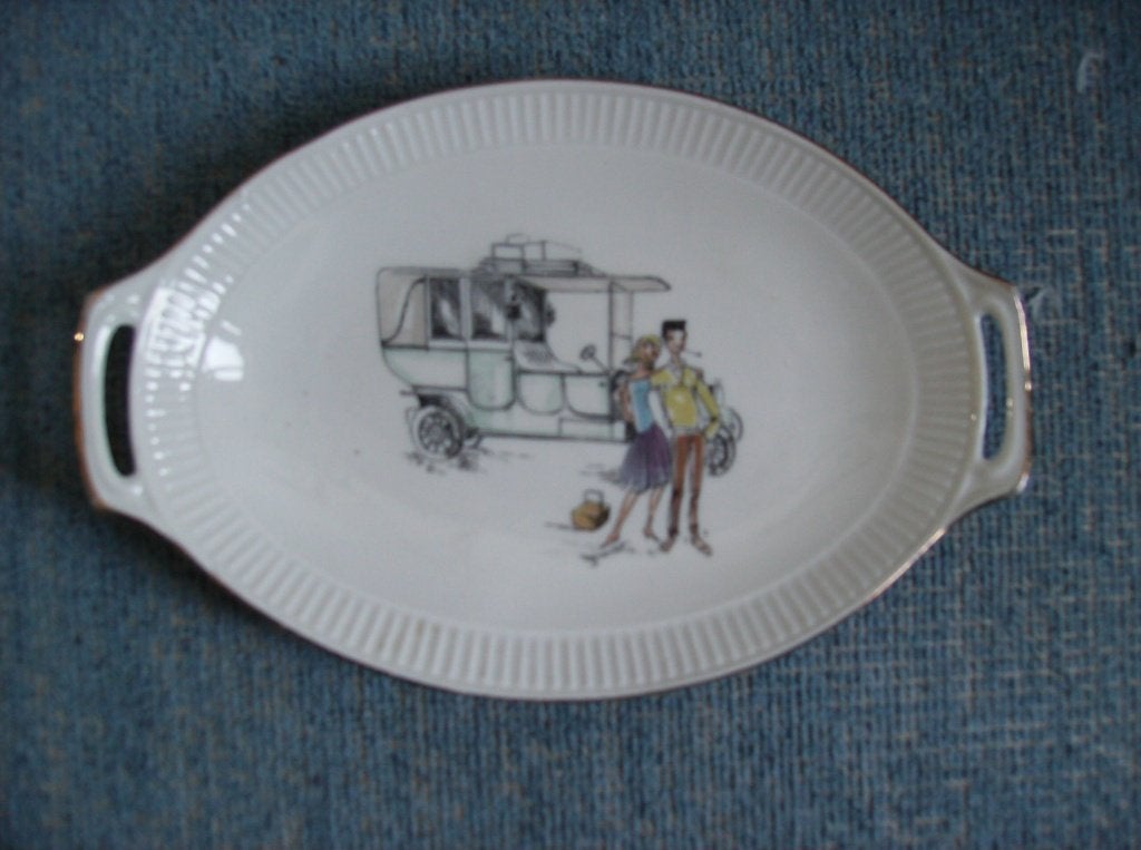 BAVARIA, WUNSIEDEL, FIFTIES SCHAALTJE MET AFBEELDING, Antiek en Kunst, Ophalen of Verzenden