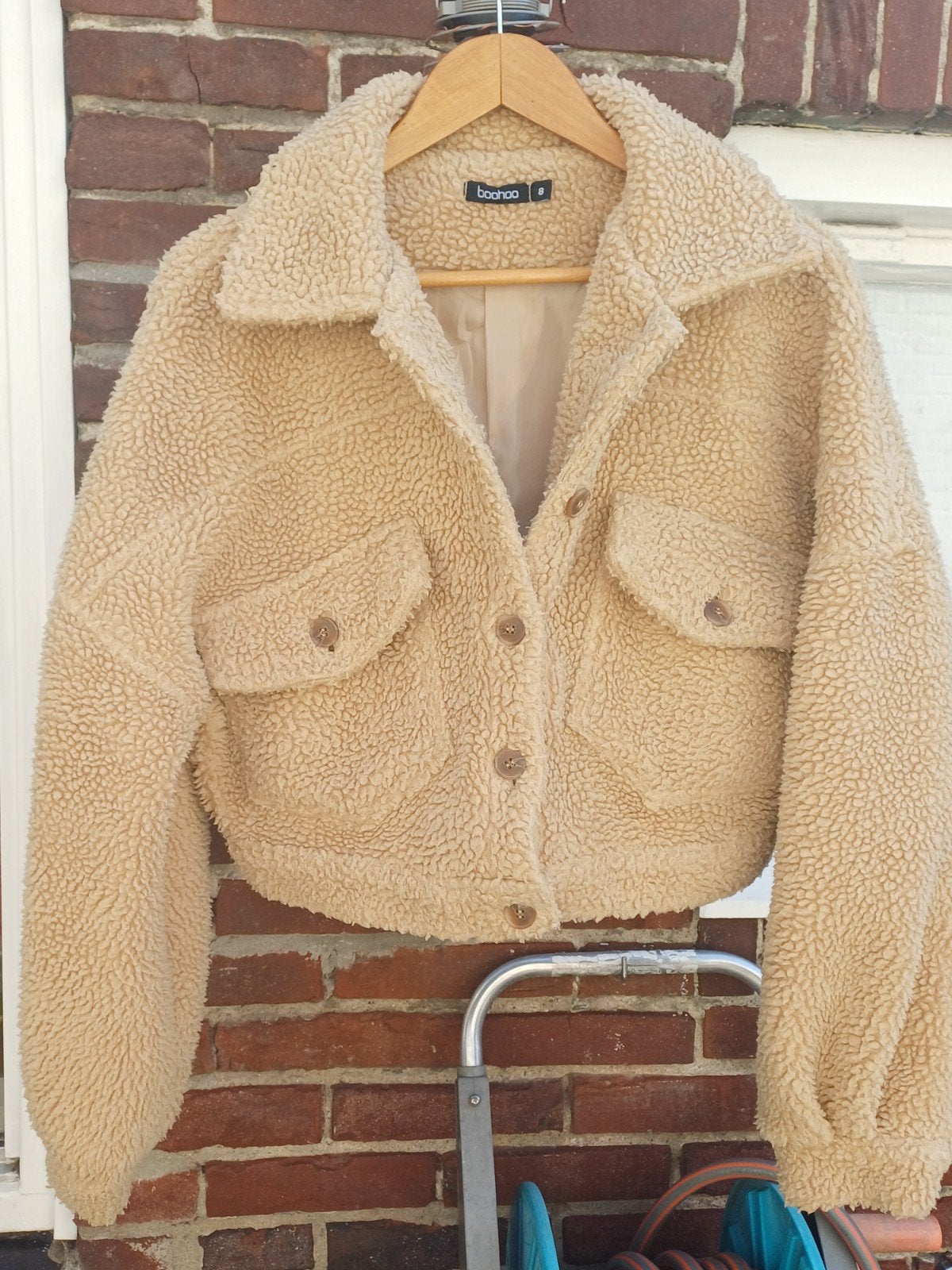 Boohoo teddy jasje maat S, Kleding | Dames, Ophalen of Verzenden, Zo goed als nieuw, Maat 36 (S), Boohoo