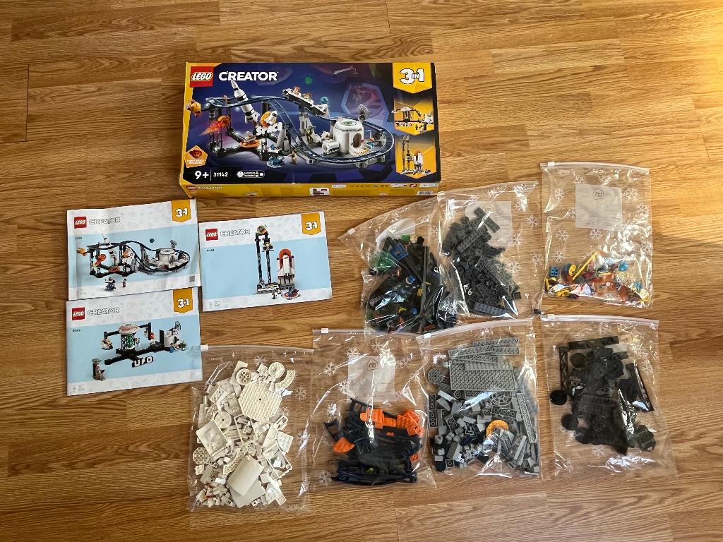 Lego 3in1 Ruimte Achtbaan 31142, Kinderen en Baby's, Speelgoed | Duplo en Lego, Lego, Ophalen of Verzenden, Zo goed als nieuw