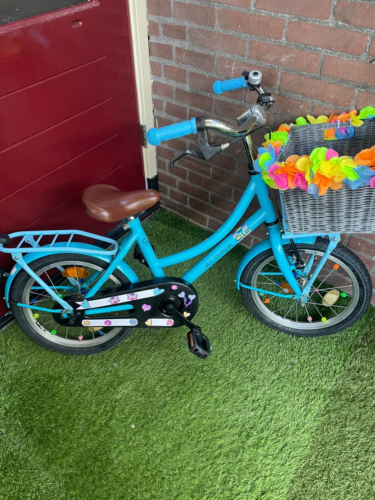 Alpina meisjes fiets, Ophalen of Verzenden, Zo goed als nieuw, 16 inch, Handrem