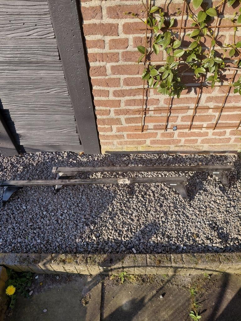 Originele Saab 9-3 Sport Sedan dakdragers, Auto diversen, Dakdragers, Ophalen, Gebruikt
