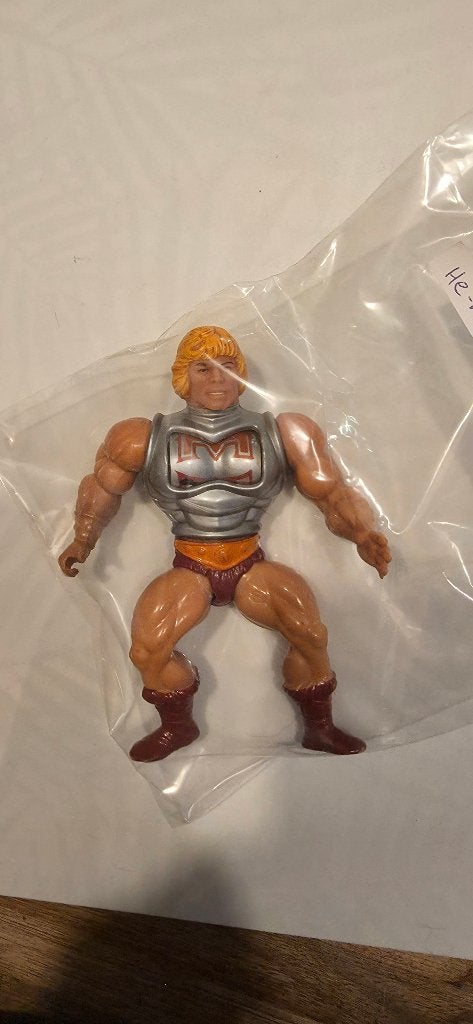 Vintage He-man met battle armor, Ophalen of Verzenden, Gebruikt