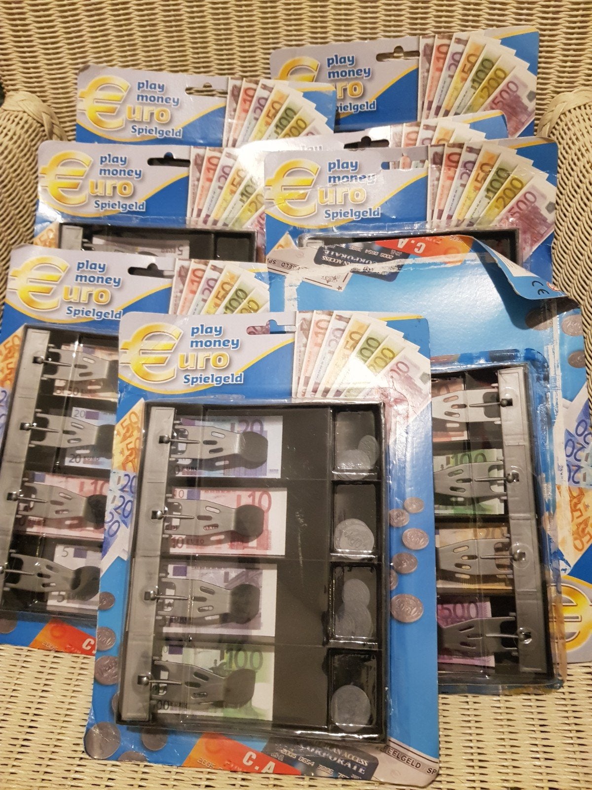 8 Eddy toys kassa lade met papier geld en munt, Ophalen, Nieuw