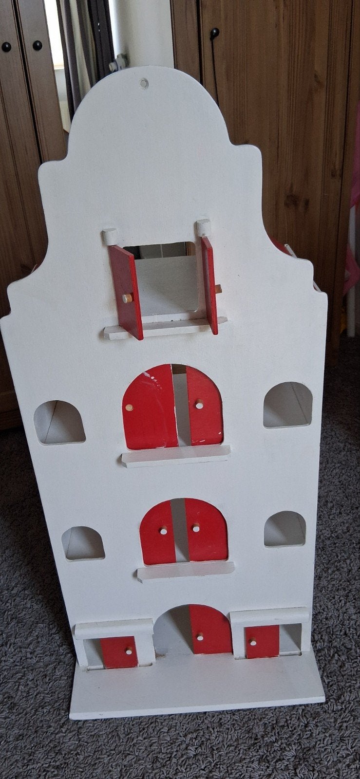 Houten Poppenhuis / Playmobiel Huis, Ophalen of Verzenden, Gebruikt, Poppenhuis