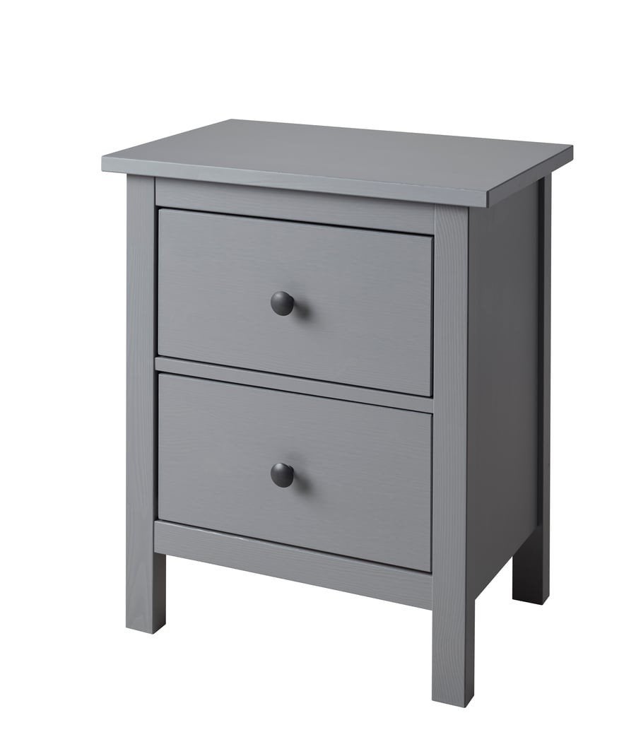 1 Hemnes nachtkastje - Grijs, Ophalen, Gebruikt, 55 tot 70 cm, 45 tot 65 cm
