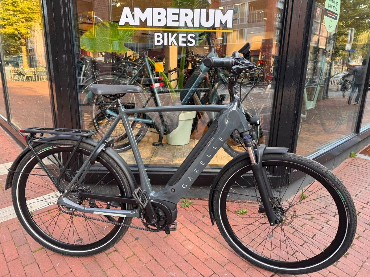 Gazelle Ultimate C5 Heren Grijs 65cm, Ophalen, Gebruikt, -, -