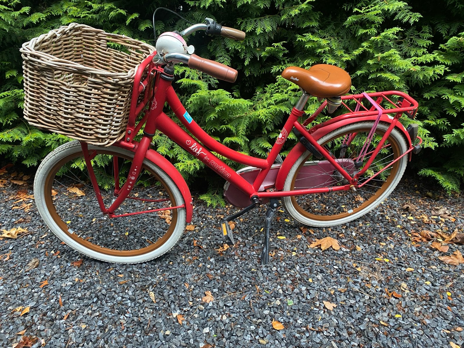 Meisjesfiets 24 inch, Ophalen, Gebruikt, Terugtraprem, 20 inch of meer