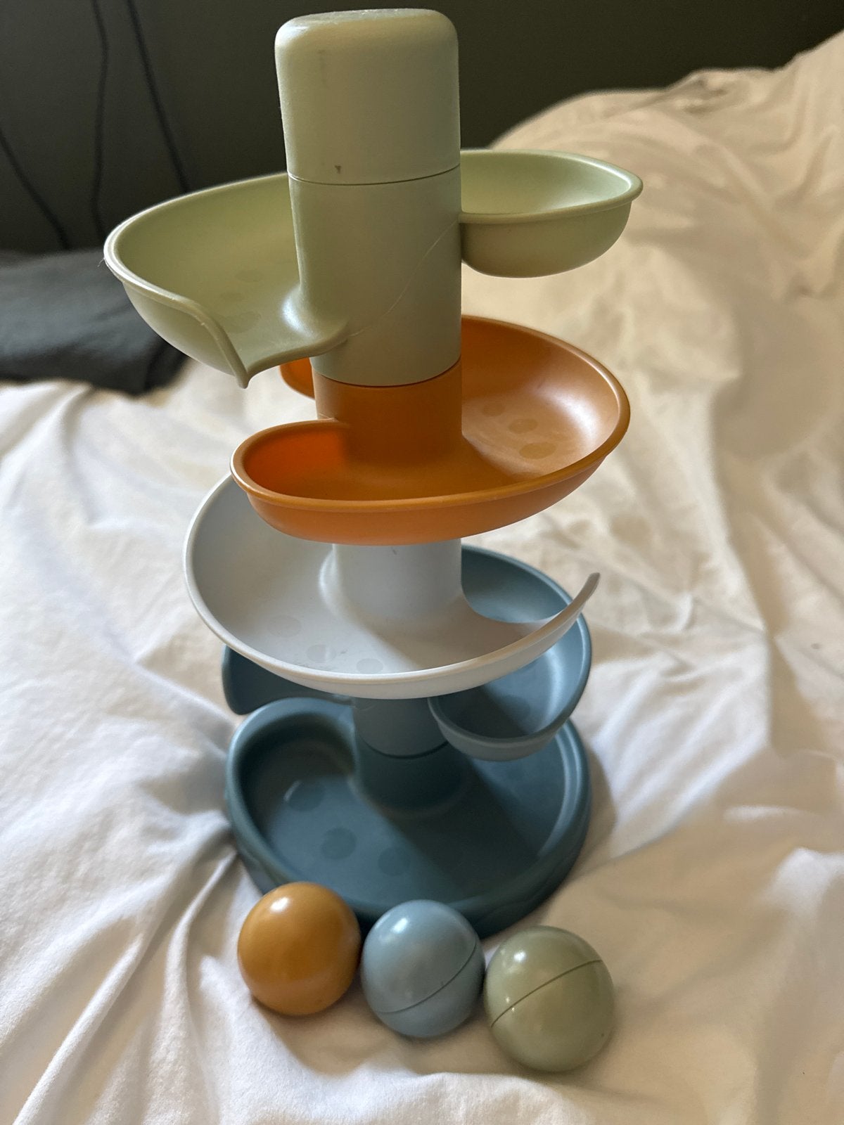 Baby speelgoed ballenbaan met 3 ballen, Ophalen, Gebruikt, Overige typen