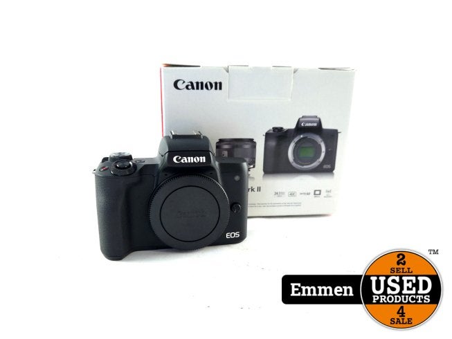 Canon EOS M50 Mark II Systeemcamera Black | ZGAN, Audio, Tv en Foto, Fotocamera's Digitaal, Canon, Zo goed als nieuw, Support@canon.com