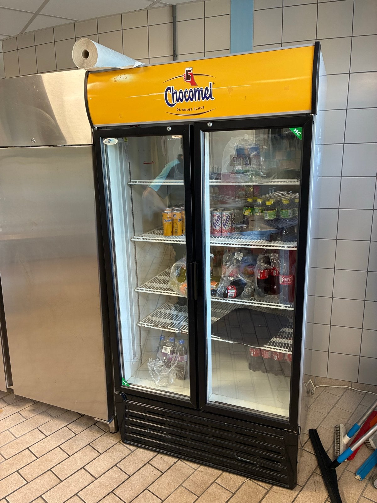 Chocomel Koelkast met Glazen Deuren, Ophalen, 200 liter of meer, 60 cm of meer, 160 cm of meer
