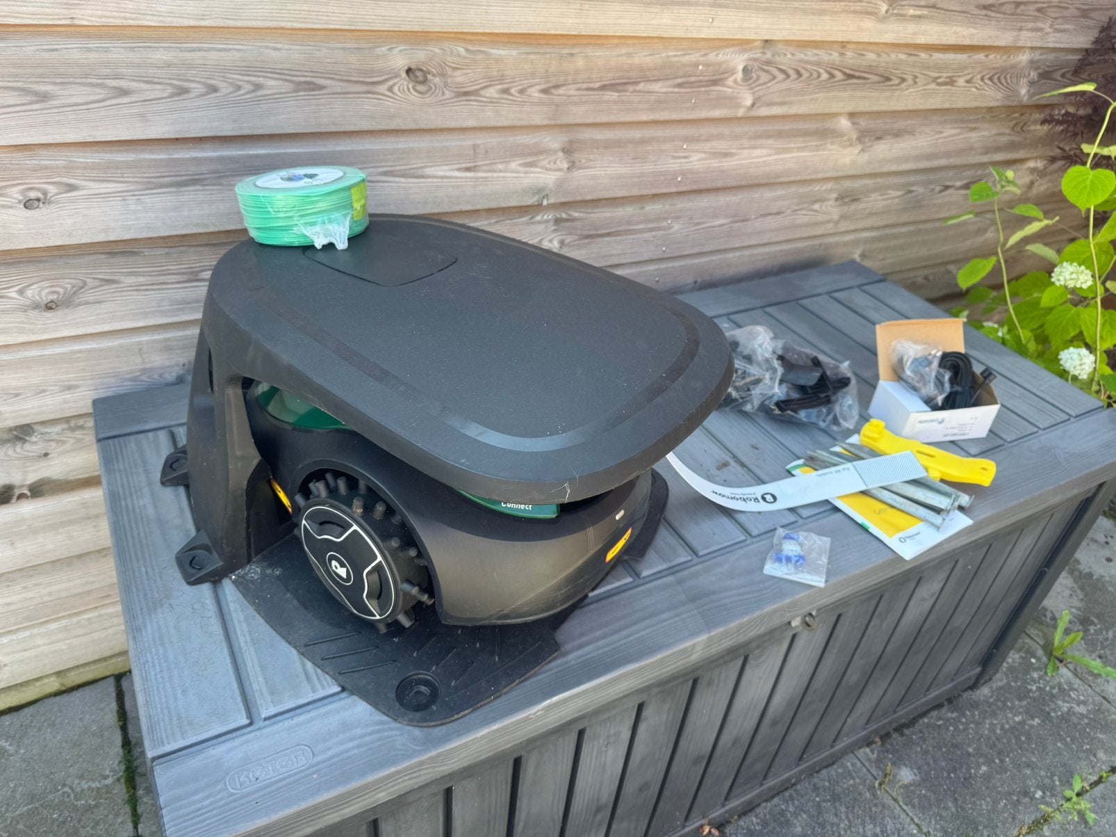 Robotmaaier van Robomow RX50u connect - 1 seizoen gebruikt, Ophalen, Zo goed als nieuw