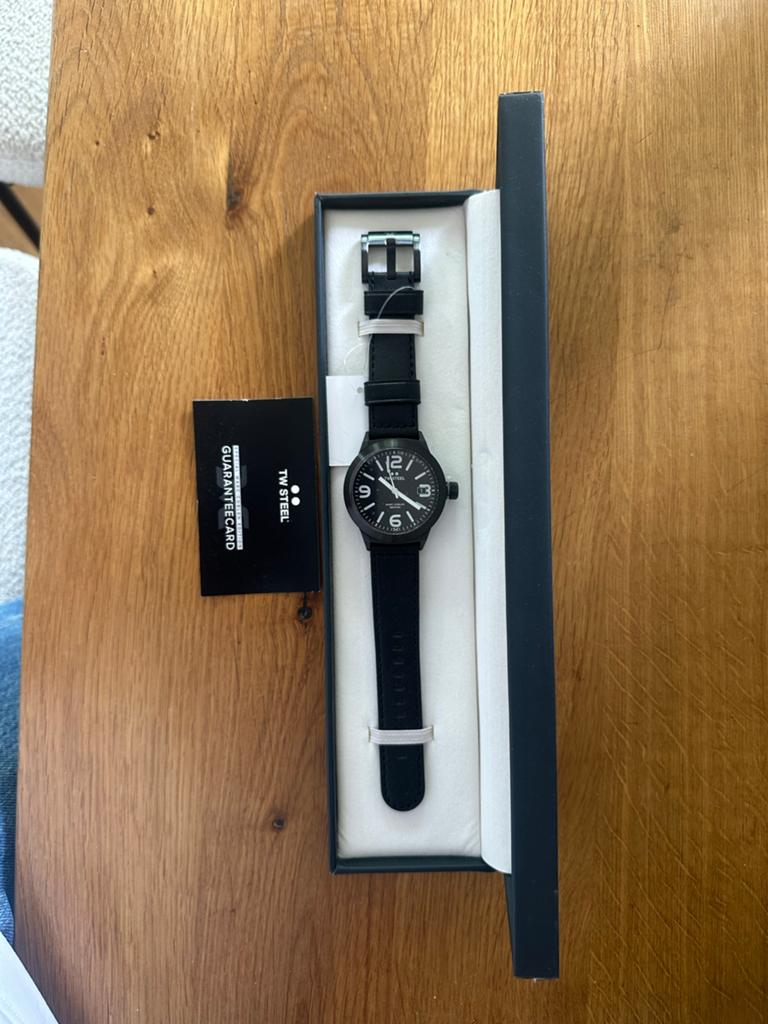 TW Steel Marc Coblen Edition Horloge TWMC30 - Nieuw, Leer, Staal, Polshorloge, Nieuw
