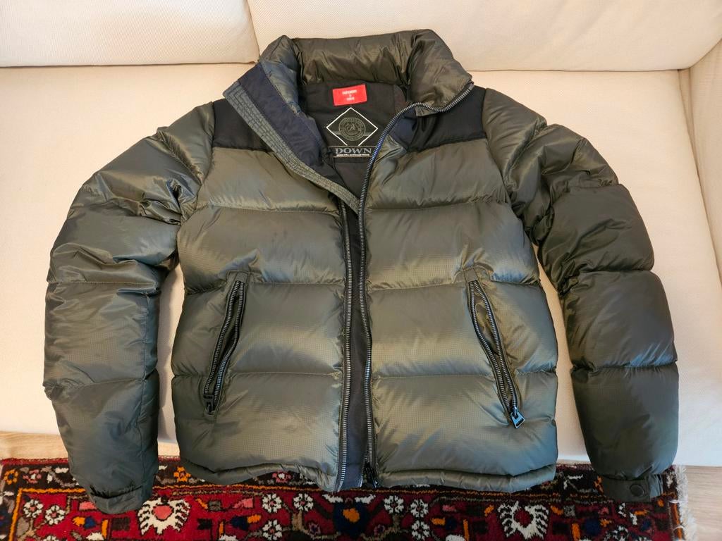 Superdry puffer jacket khaki, Maat 48/50 (M), Ophalen of Verzenden, Zo goed als nieuw, Groen