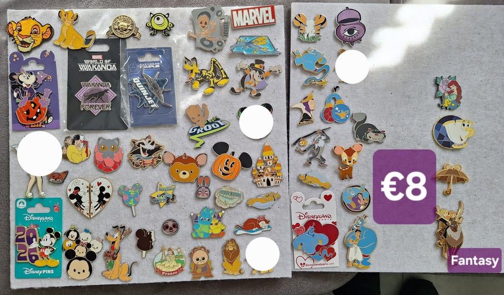 Disney Pins €8 per stuk, Ophalen of Verzenden