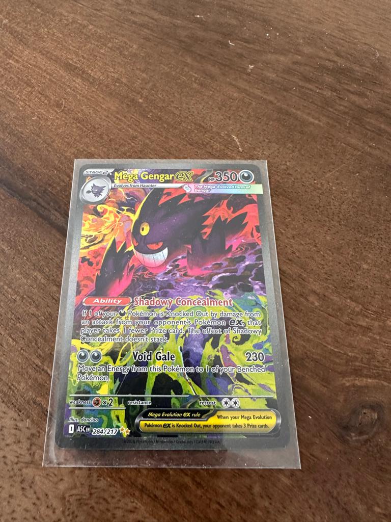 Mega Gengar EX Pokémon 284 ascended, Ophalen, Zo goed als nieuw, Losse kaart