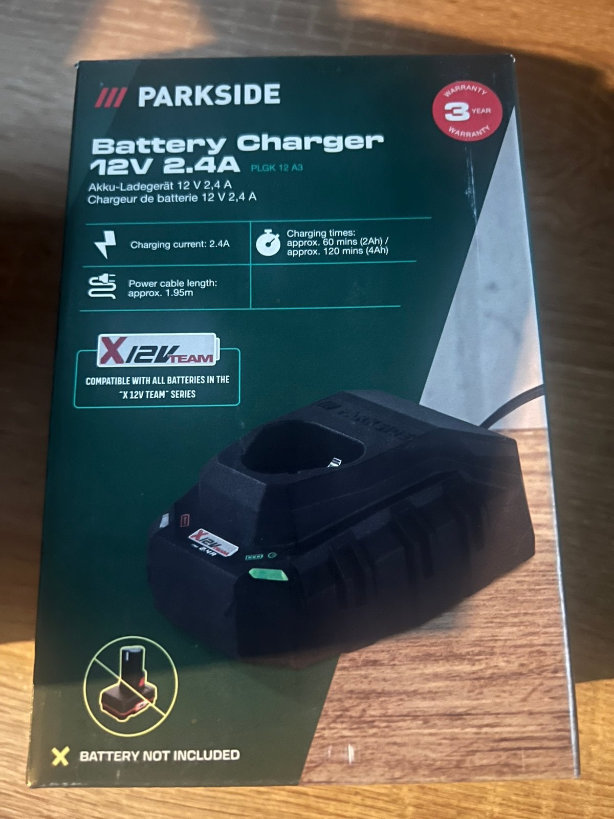 Parkside accu lader 12v, Doe-het-zelf en Verbouw, Ophalen of Verzenden