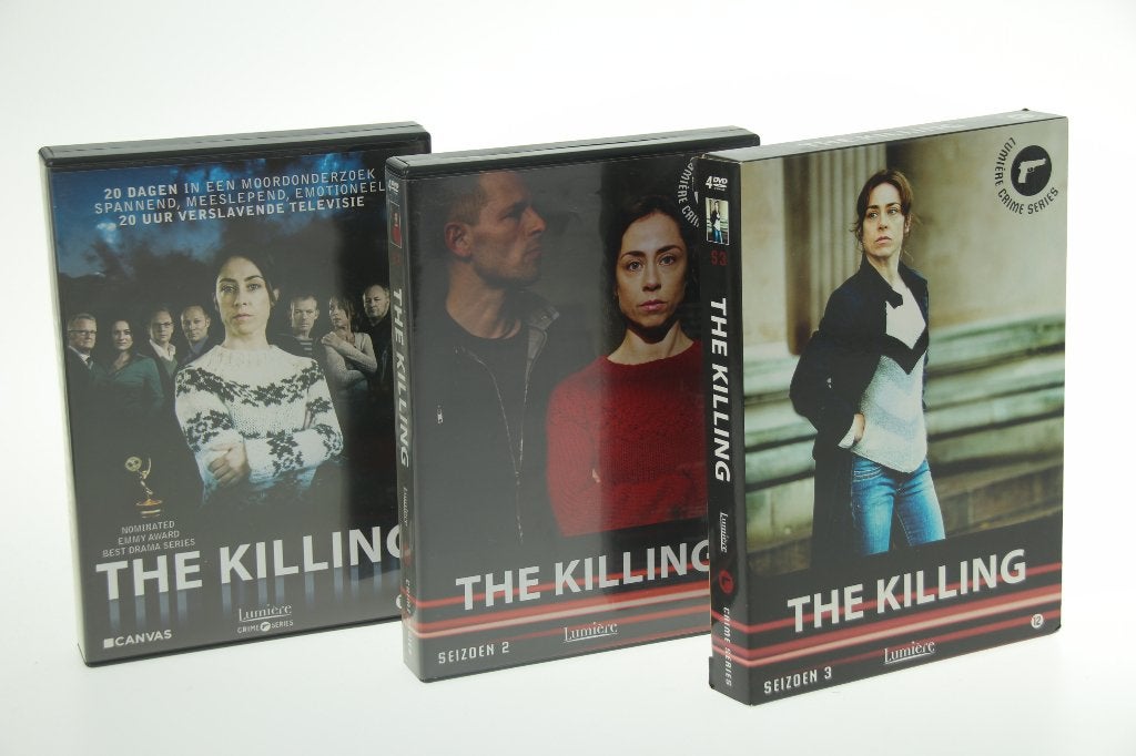 The Killing - seizoenen 1 t/m 3 DVD-Sets compleet, Ophalen of Verzenden, Zo goed als nieuw, Inclusief doosje, Nederlands