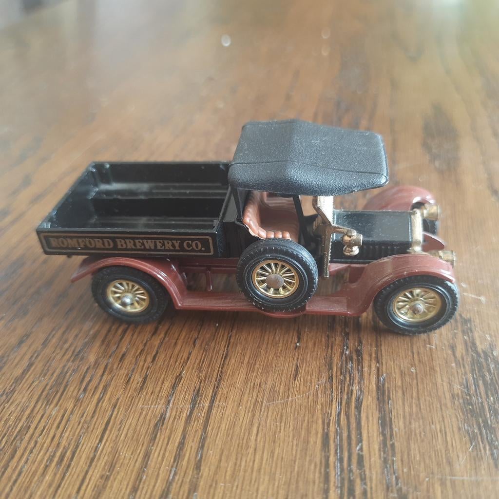 Vintage Matchbox Yesteryear Romford Brewery Co. bierwagen, Ophalen of Verzenden, Zo goed als nieuw, Bus of Vrachtwagen