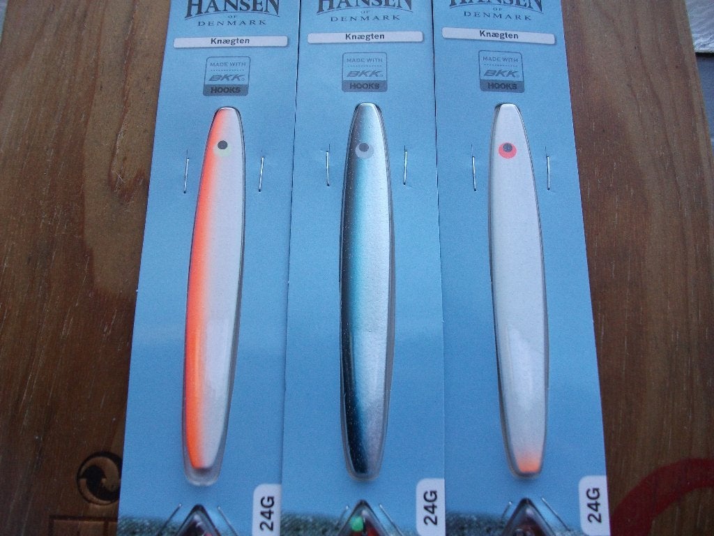 24 grams Hansen Knaegten zeebaars lepels / roofvis lepels, Watersport en Boten, Ophalen of Verzenden, Nieuw, Overige typen
