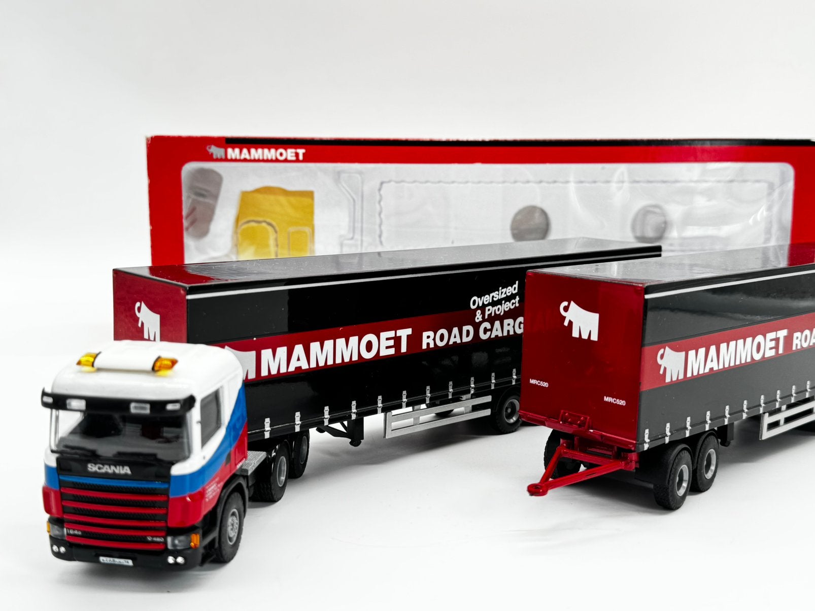 TEMA TOYS SCANIA ROAD TRAIN MAMMOET ROAD CARGO, Hobby en Vrije tijd, Modelauto's | 1:50, ., Nieuw, Ophalen of Verzenden, .