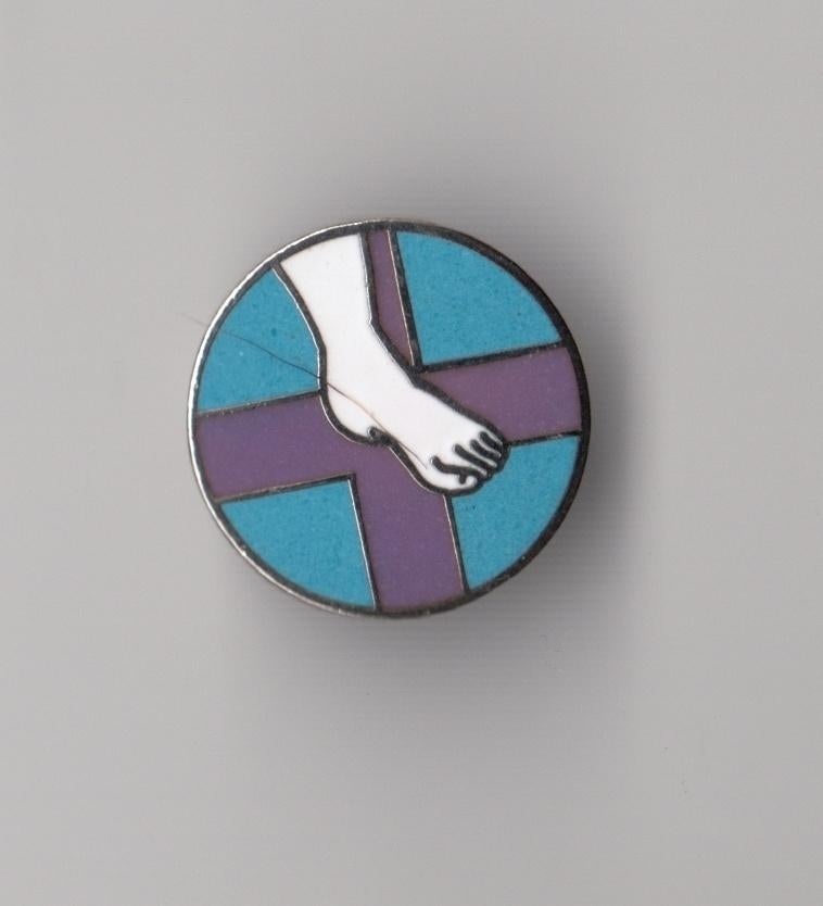 Pedicure broche, Gebruikt, Niet vindbaar, Niet vindbaar, Speldje of Pin