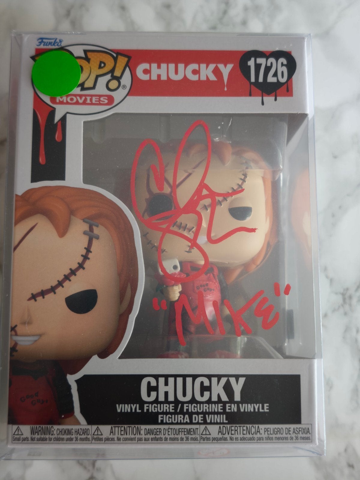 Funko Chucky signed by Chris Sarandon, Verzamelen, Ophalen of Verzenden, Nieuw
