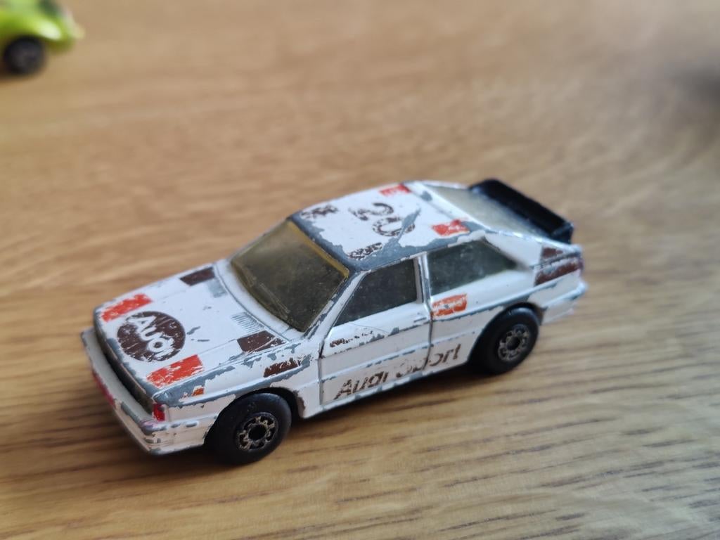 Matchbox Audi Quattro WIT, Ophalen of Verzenden, Zo goed als nieuw, Auto
