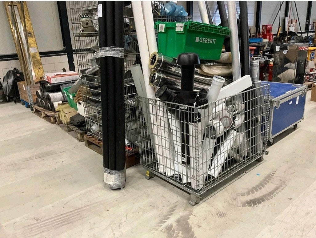 Grote partij dak, ventilatie, kachel materialen, Ophalen, Nieuw