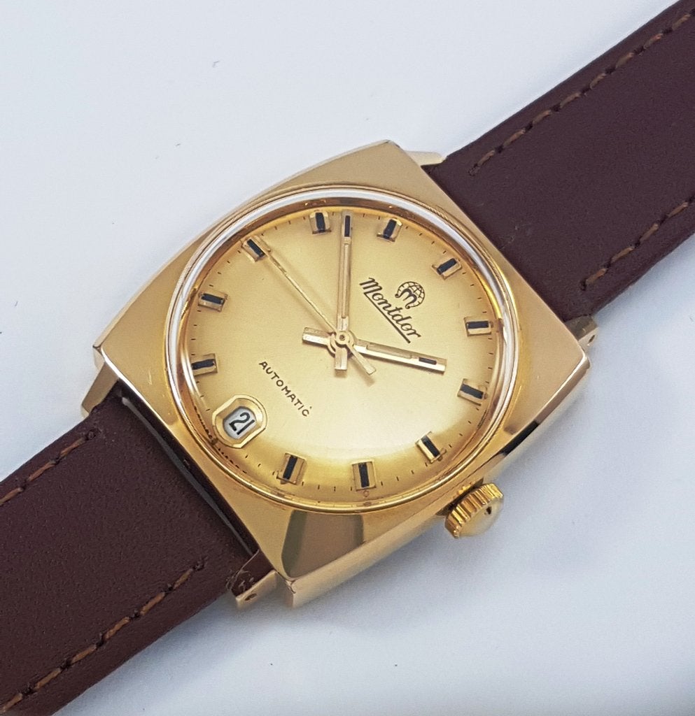Montdor automatic Vintage NOS Nieuw 1965, Staal, 1960 of later, Ophalen, Overige merken
