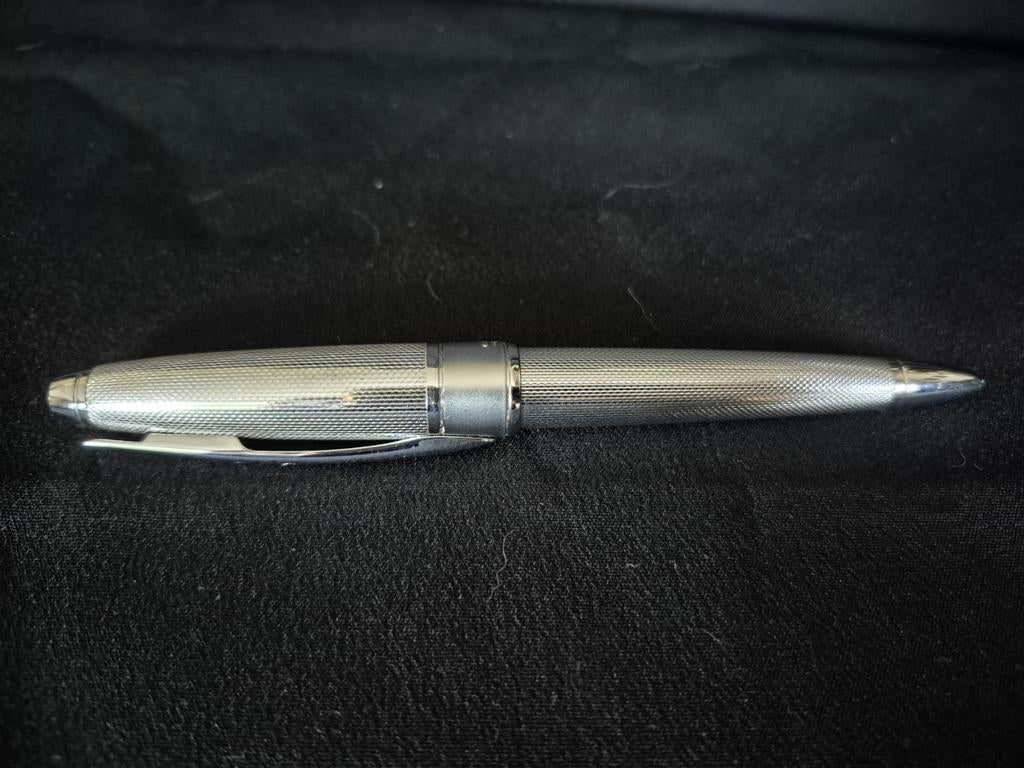 Cross apogee balpen chrome met veerklem, Verzamelen, Pennenverzamelingen, Ophalen of Verzenden, Zo goed als nieuw, Balpen, Cross