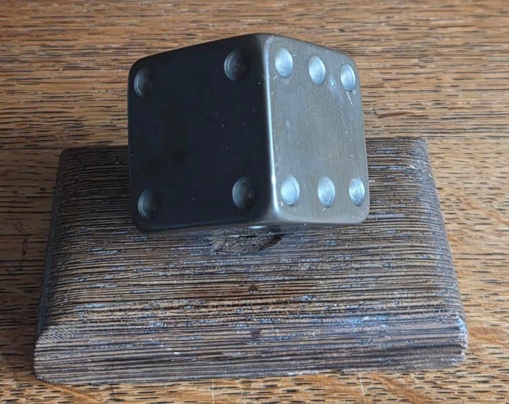 Vintage dobbelsteen paperweight, Ophalen of Verzenden