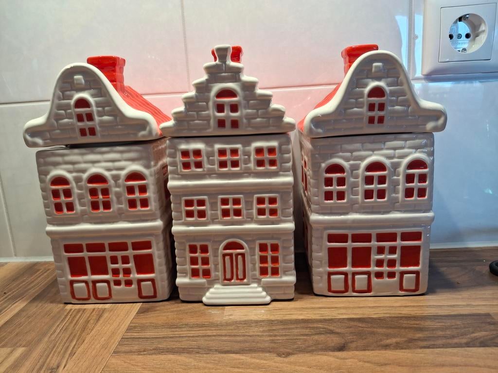 3 Koekpotten Postcode Loterij - Leuk setje!, Ophalen of Verzenden, Zo goed als nieuw