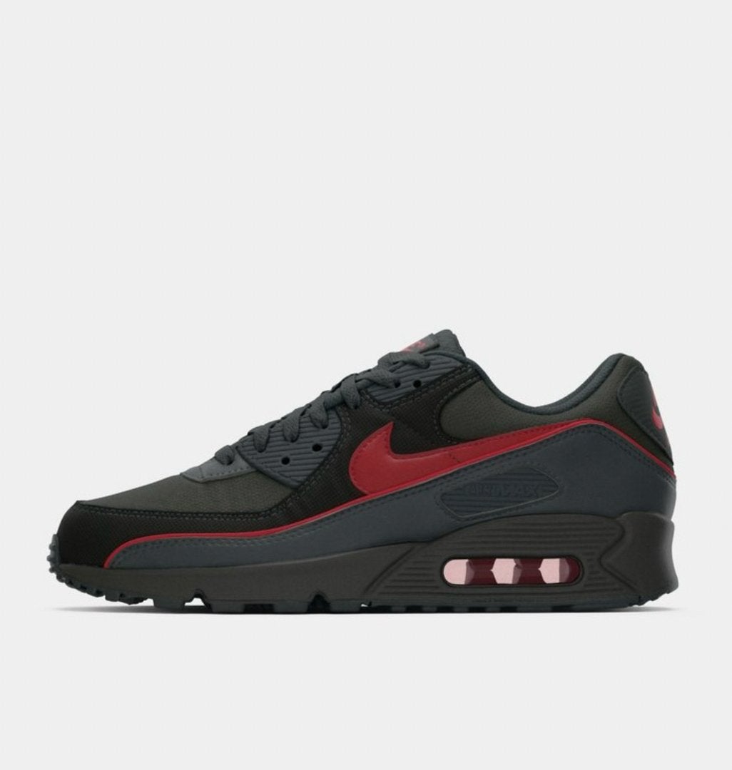 Nike Air Max 90 PRM ‘Iron Grey University Red’ - maat 45, Product.Safety.ENEA@nike.com, Zwart, Nike, Nieuw