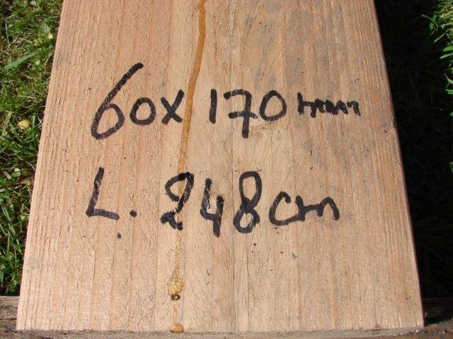 geschaafde en ongeverfde vurenhouten balk, Ophalen, Zo goed als nieuw, 200 tot 250 cm, 50 mm of meer