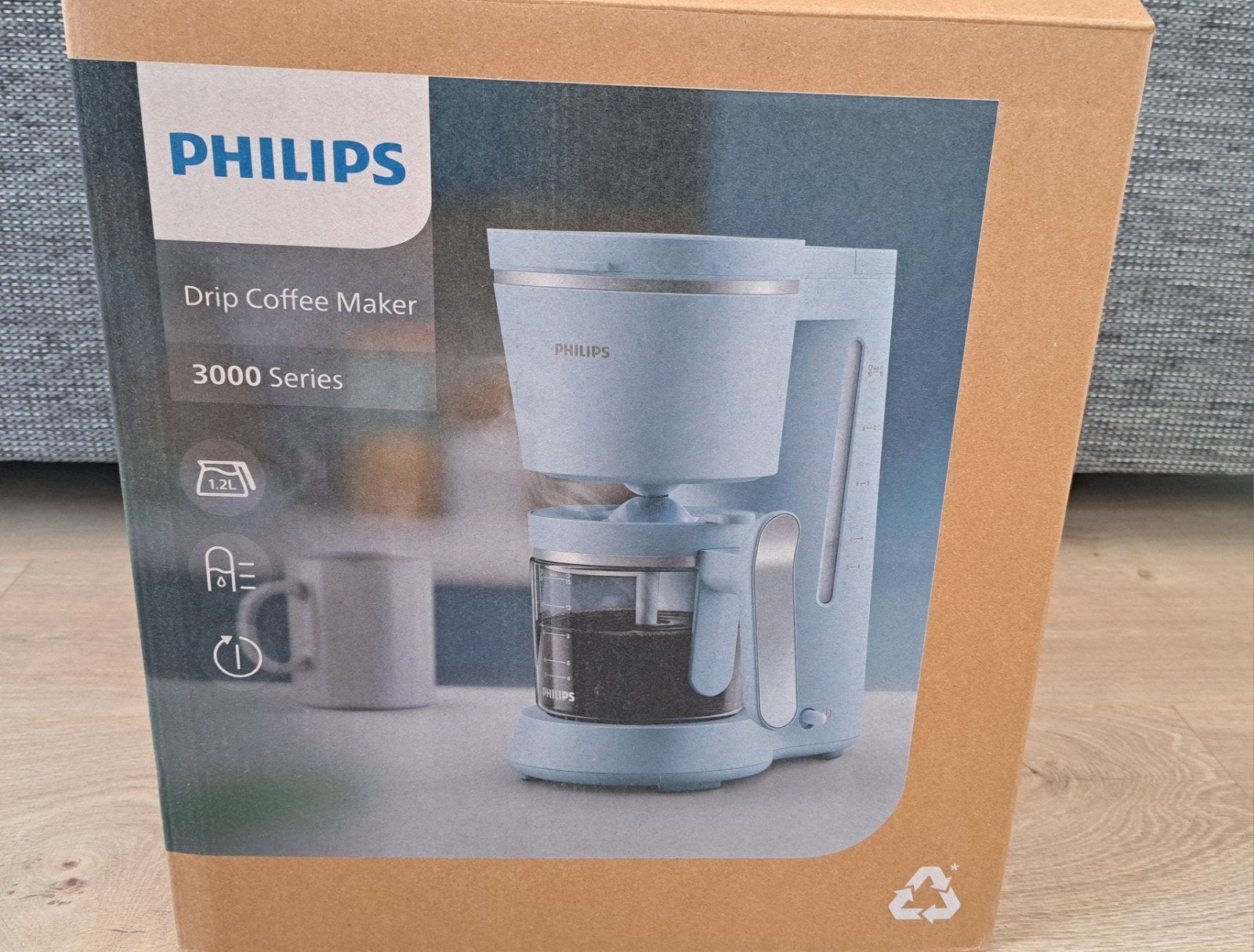 Koffiezetapparaat Philips 3000 Serie, Gebruikt, 10 kopjes of meer, Koffiemachine, Gemalen koffie