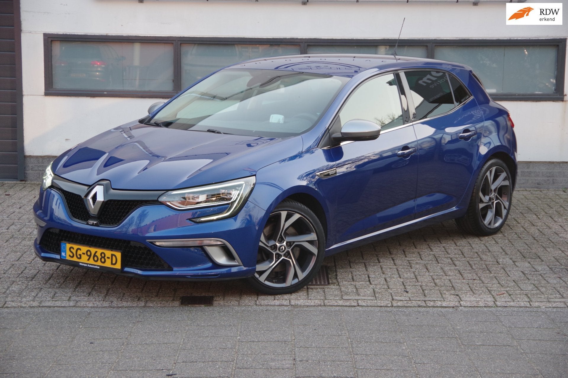 Renault Mégane 1.6 TCe GT |4 Control|EDC|Navigatie|, Gebruikt, 4 cilinders, Blauw, 1650 kg
