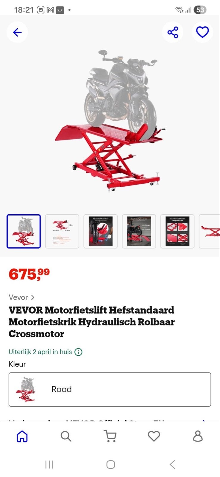 HBM Motorheftafel Hydraulisch - Zo goed als nieuw, Ophalen of Verzenden, Gebruikt