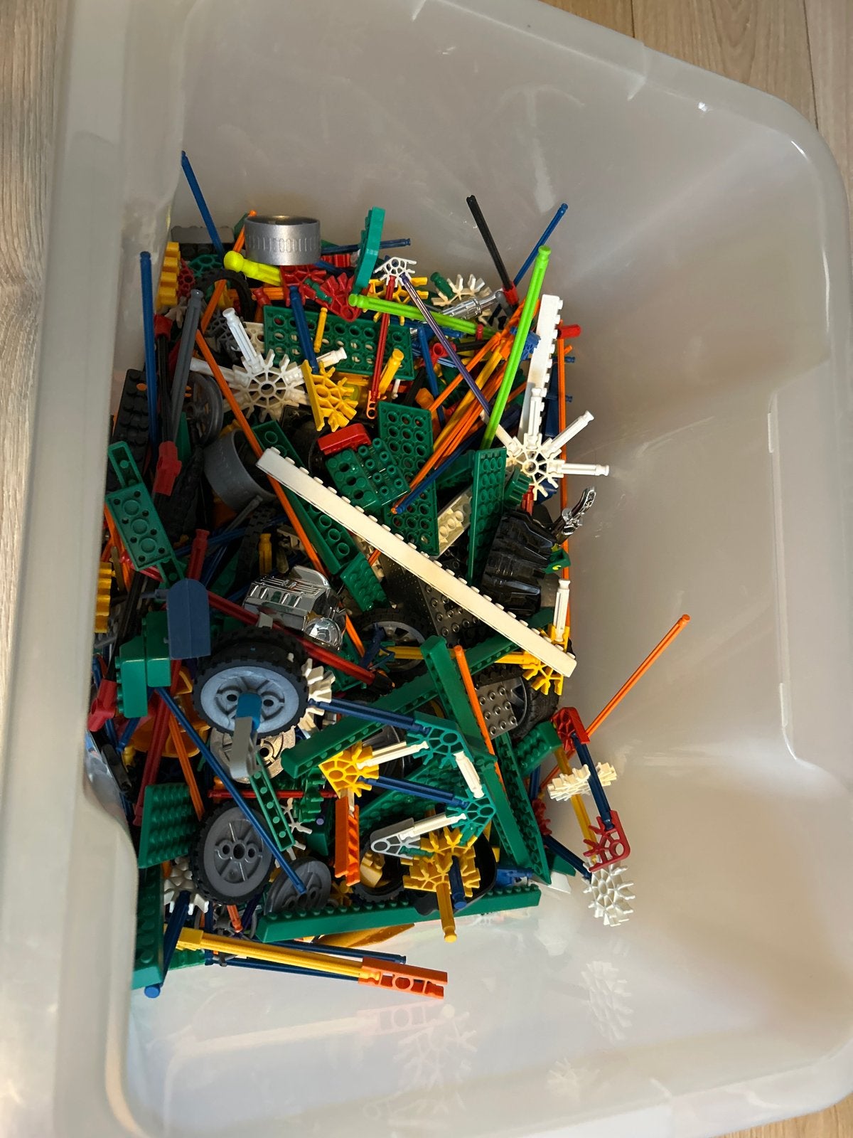 Grote doos K'nex bouwblokken met handleidingen, Ophalen of Verzenden, Gebruikt, K'nex