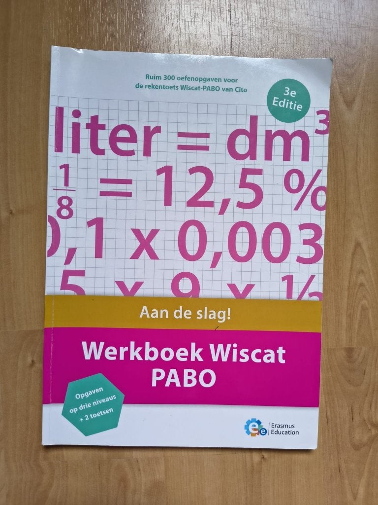 Werkboek wiscat pabo, Boeken, Overige vakken, Erasmus Education, Ophalen of Verzenden, Zo goed als nieuw