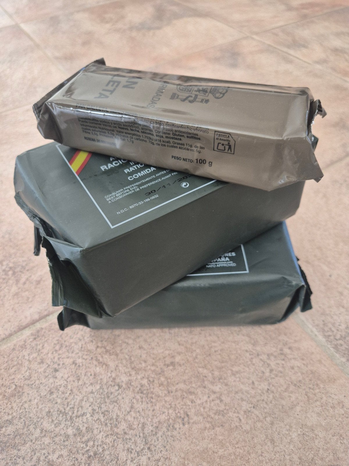 Spaanse militair rantsoenen ( setje) MRE Ration, Ophalen of Verzenden, Landmacht, Overige gebieden