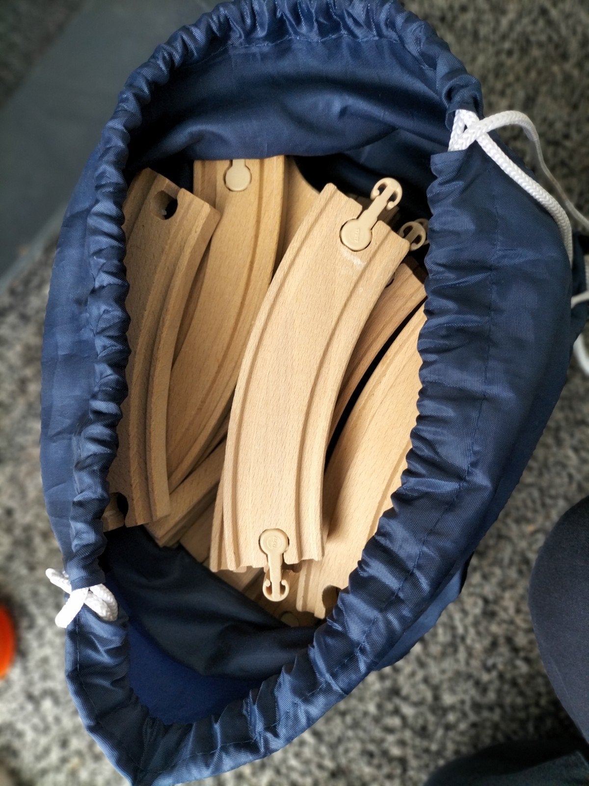 Houten treinrails, Ophalen of Verzenden, Gebruikt