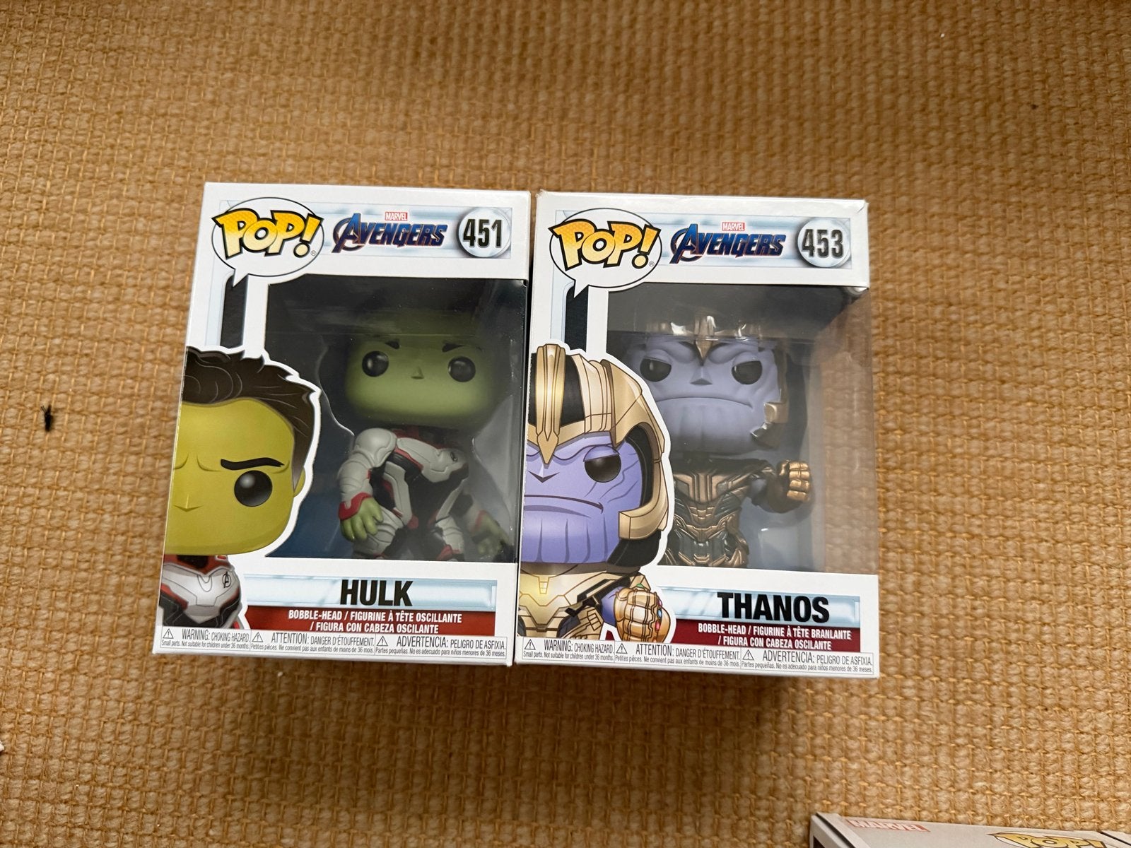 Funko Pop! Avengers: Hulk en Thanos (451 & 453), Ophalen of Verzenden, Nieuw