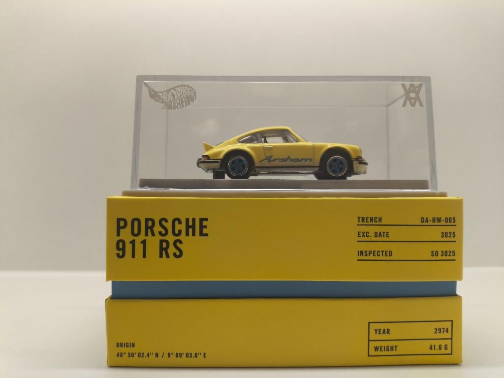 Hot Wheels x Daniel Arsham 1973 Porsche 911 RSA, Hobby en Vrije tijd, Modelauto's | Overige schalen, Ophalen of Verzenden, Nieuw