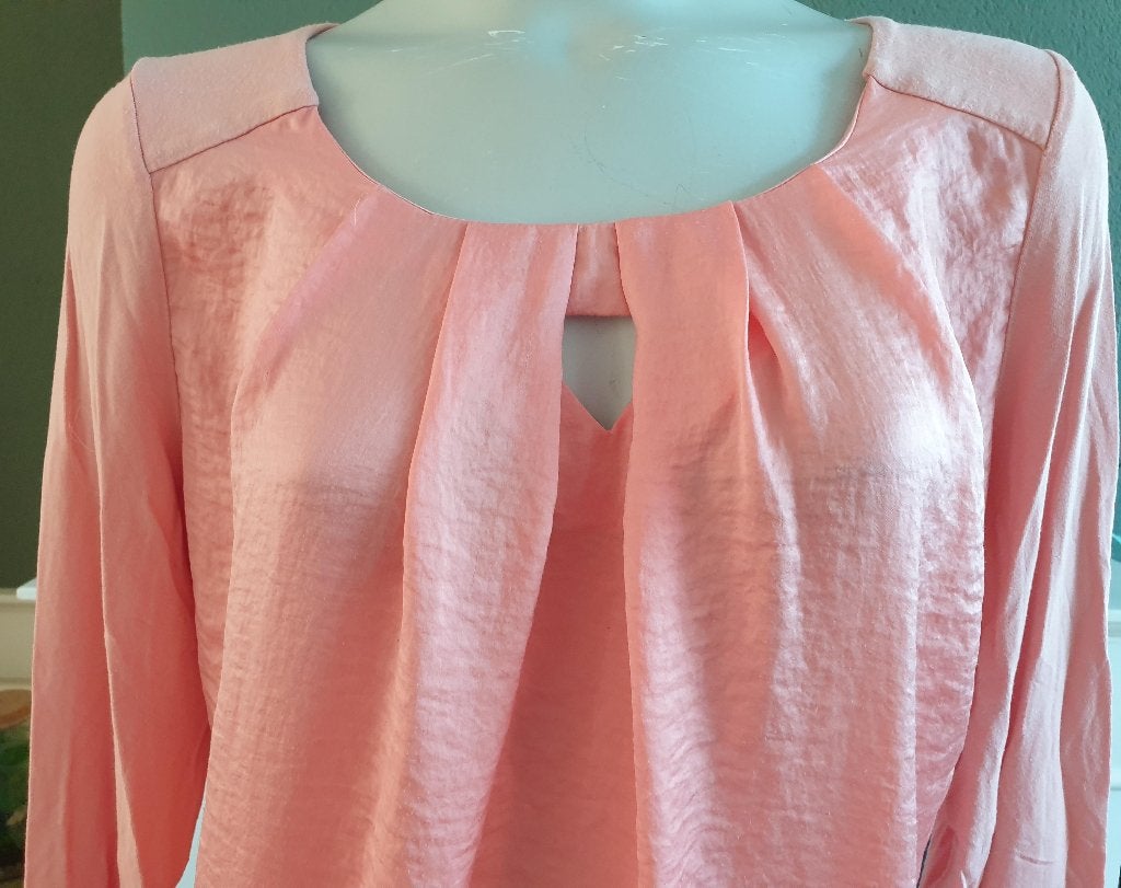 Anna oranje lange mouw top shirt S 36 topje, Maat 38/40 (M), Oranje, Lange mouw, Gedragen
