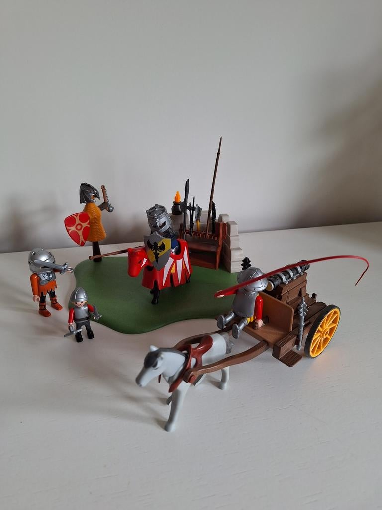 Playmobil Riddertoernooi met kanontransport 5168, Ophalen of Verzenden, Gebruikt, Complete set